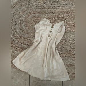 SATIN MINI SLIP DRESS